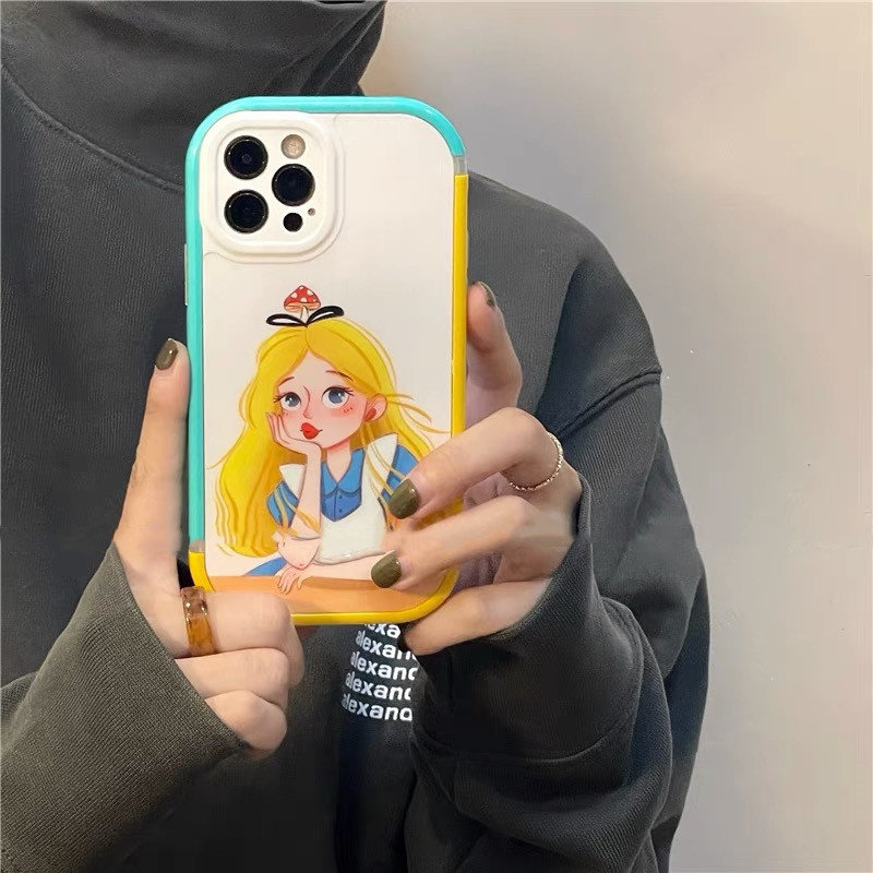 Collision Color Katong Princess applies iPhone13promax Apple 12 11 Mobile phone protective shell xs female xr silicone 8plus