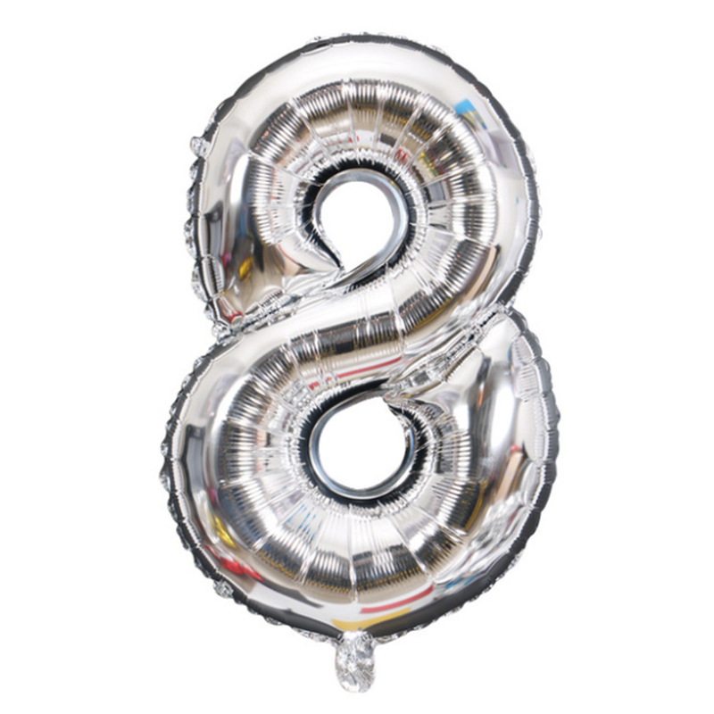 30 Inch Old Digital Silver 832 inch aluminum foil number Gold Silver Black Gradients Optional Wedding marry arrangement 0 reach No.9 code Optional Aluminum film balloon