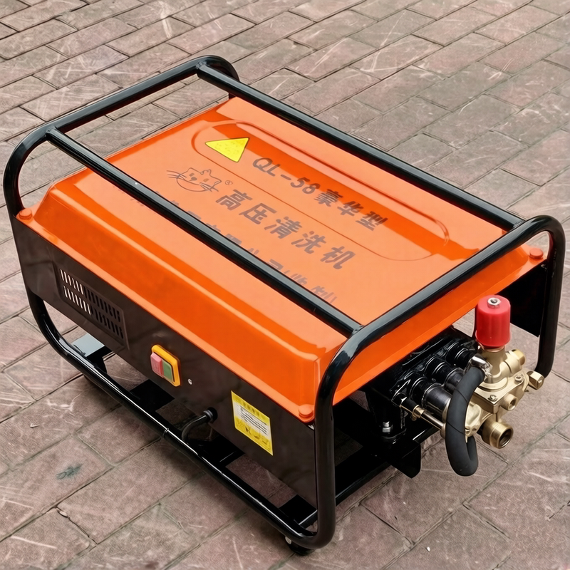Black Cat Ql-55/58 Commercial High-Pressure Cleaning Machine, Self-Priming Car Wash Machine for Farms, High-Flow Car Washing Pump