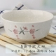 Sáng tạo kiểu Nhật bằng sứ tuyết bộ đồ ăn màu đỏ hoa men màu khỏe mạnh bát nhà gốm sứ bát đĩa bát lớn bộ chén dĩa cao cấp