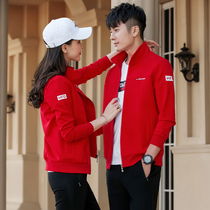 Group purchase team uniform 361 spring and autumn couples sportswear set Jordanno mens and womens plus size outdoor cotton three-piece set