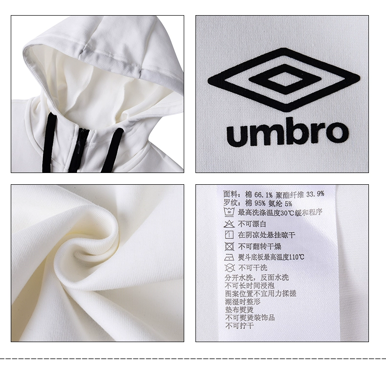 Umbro UMBRO mùa xuân và mùa thu áo khoác thể thao nóng bỏng áo len cardigan áo khoác trùm đầu nam đứng cổ áo thể thao - Áo khoác thể thao / áo khoác áo khoác the thao puma nam