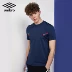 UMBRO Ô 2019 Mùa hè Mới cho nam Vòng cổ ngắn T Nam Đơn giản Joker Áo thể thao ngắn tay - Áo phông thể thao áo phông nam anta chính hãng Áo phông thể thao