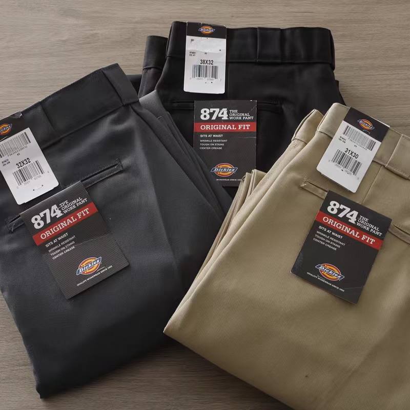 In Stock Dickies 874 Work Pants Casual Skateboard Hip-Hop Straight Loose Blend Long Pants Jennie Same Style In Stock Dickies 874 Work Pants Casual Skateboard Hip-Hop Straight Loose Blend Long Pants Jennie Same Style