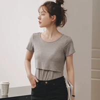 Цветочный ясень с короткими рукавами (с грудной прокладкой)