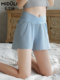 Maternity Safety Shorts, Summer Thin Anti-Exposure Outerwear, Ice Silk Pants, Low-Waist Shorts, Maternity Wear, Summer Wear