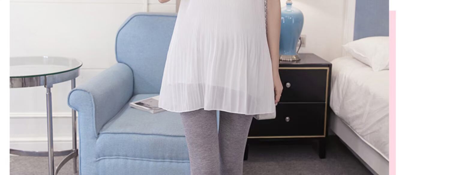 Quần bà bầu eo thấp Quần bà bầu legging hè mùa hè quần dài mùa thu 2019 xuân hè mới mặc quần mùa thu - Phụ nữ mang thai quần / quần bụng yếm jean đẹp cho bà bầu