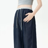 Летние тонкие штаны, джинсы, свободный прямой крой