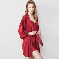 Xsq619-1766 jiu red (спящая халата+спальная юбка)