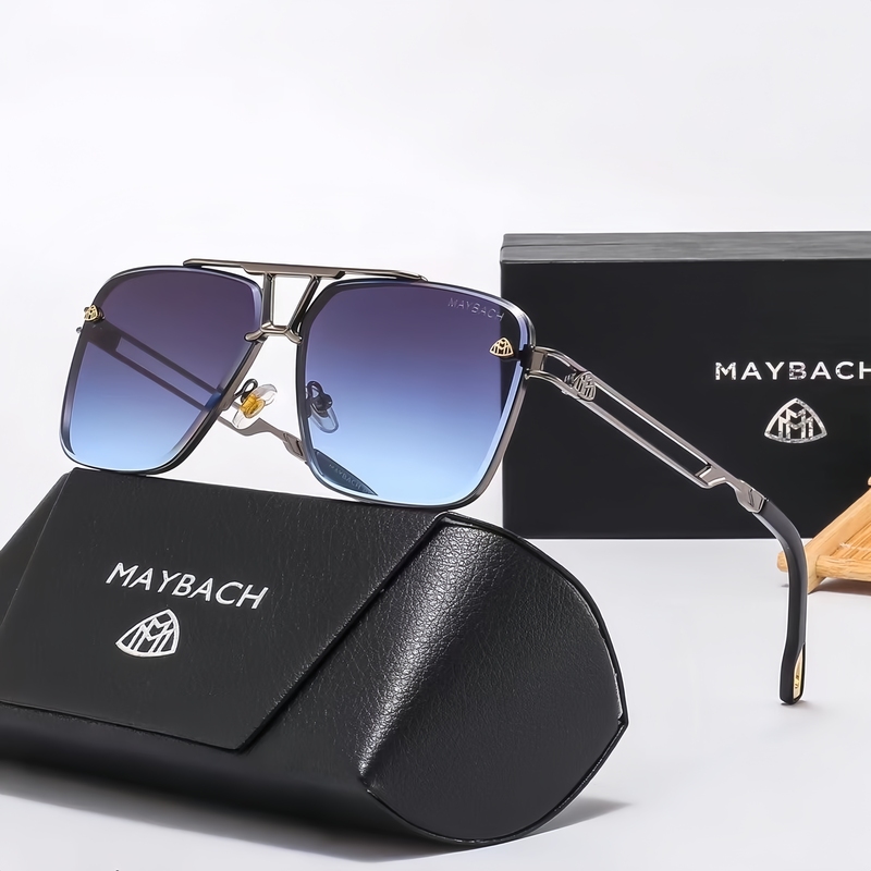 Trendy Maybach Glasses for Men, New Style Sunglasses for Driving, Fashionable Driving Sunglasses, Anti-Uv, High-End Trendy Sunglasses