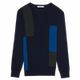 Áo len Jinba nam 2019 Thu mới Kinh doanh Áo len cashmere tương phản thông thường | FYEV3375 - Áo len Cashmere áo thun tay dài nam Áo len Cashmere