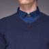 Áo len cashmere Jinba 2018 mùa thu mới cho nam thời trang cổ chữ V ấm áp và thoải mái áo len BYEL3002 - Áo len Cashmere