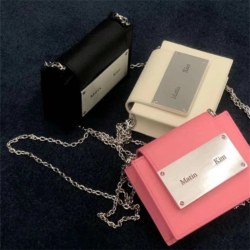 Korean Matin Kim Crossbody Mini Chain Small Square Bag Matinkim Small Chanel-Style Genuine Leather Coin Purse Card Holder Korean Matin Kim Crossbody Mini Chain Small Square Bag Matinkim Small Chanel-Style Genuine Leather Coin Purse Card Holder