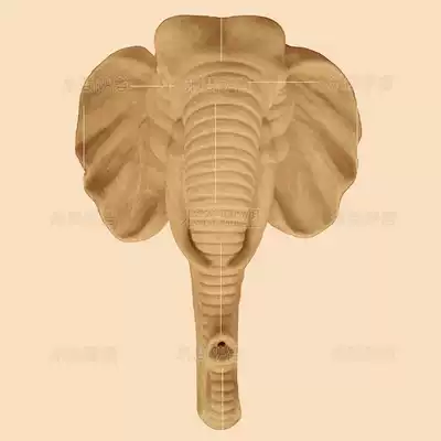 Outdoor sandstone relief painting Villa courtyard running water sculpture ornaments Southeast Asian garden fountain running water elephant nose