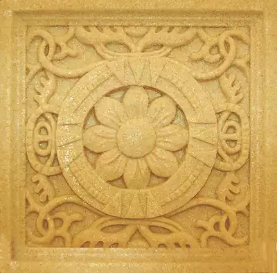 Custom sandstone relief imitation sandstone TV background wall resin relief brick villa exterior wall decoration carved board