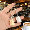 Bored! Get a Super Cute 3D Flocked Kitten Keychain, Bag Charm, Phone Lanyard, Perfect as a Gift