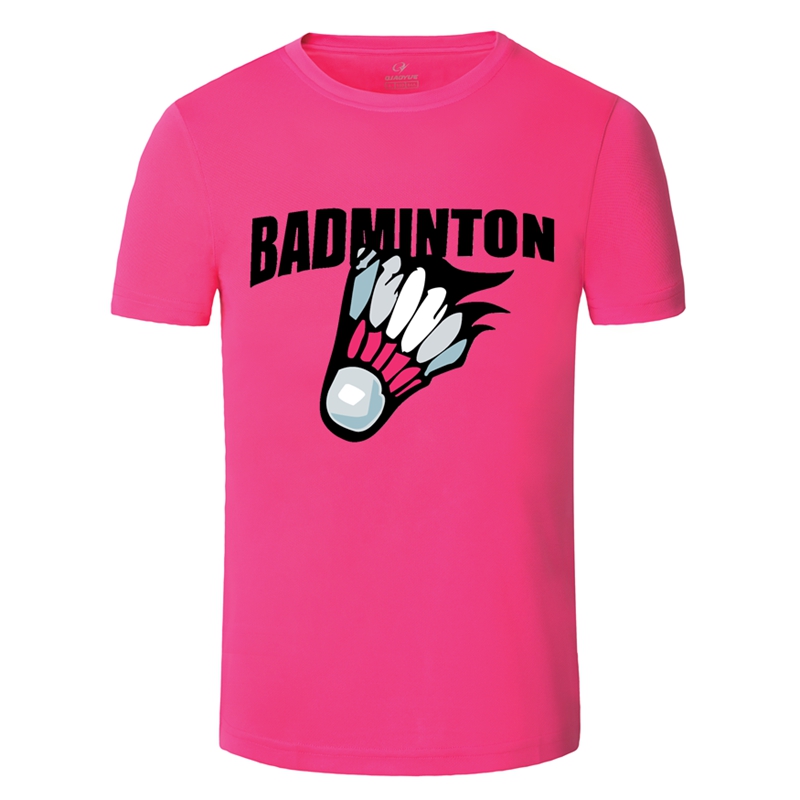 Badminton Suit Culture Shirt Speed Dry Short Sleeve Sports Competition Uniform for men and women T-shirt round collar summer training clothes