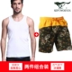 Bảy con sói vest nam thanh niên mùa hè thủy triều Slim thể thao cản trở cotton chạm đáy áo sơ mi nam - Áo vest cotton áo khoác đông nam