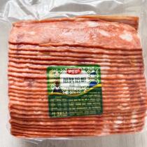 Yurun grilled bacon 1 5kg bacon slices smoked bacon barbecue bacon hand pie western pizza ingredients