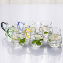 Glass cup with heat resistant transparent minima large capacity Home suit Drink cup Milk Beer Mug Cup Tea Cup