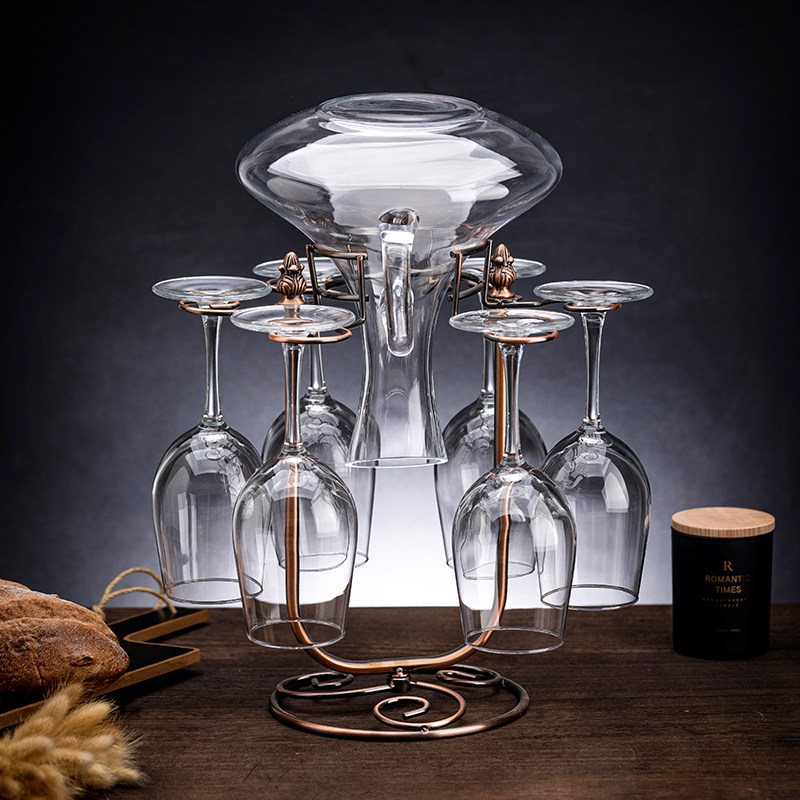 Creative wine rack ornament wine glass rack upside down home goblet hanging shelf modern light luxury European high-end