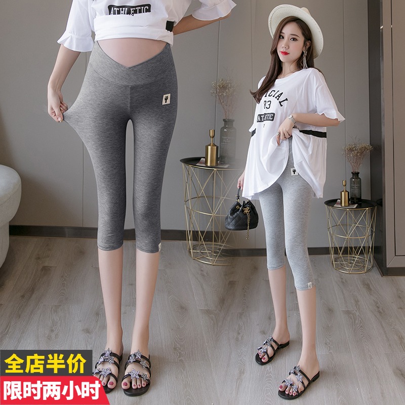 Pregnancy Woman Dress Summer Dress New Shorts 70% Inner Lap Pants Low Waist Kitten Pure Cotton Modale Summer Thin Lady