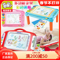 Nanguo Yingbao Children's Magnetic Sketchpad 1-2-3-year-old Baby Early Education Brace Large Color Graffiti Writing Board