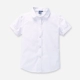 Mùa xuân mới ren cổ tròn áo sơ mi trắng trong bộ đồng phục nữ dài tay cotton Hàn Quốc áo trắng đồng phục học sinh biểu diễn