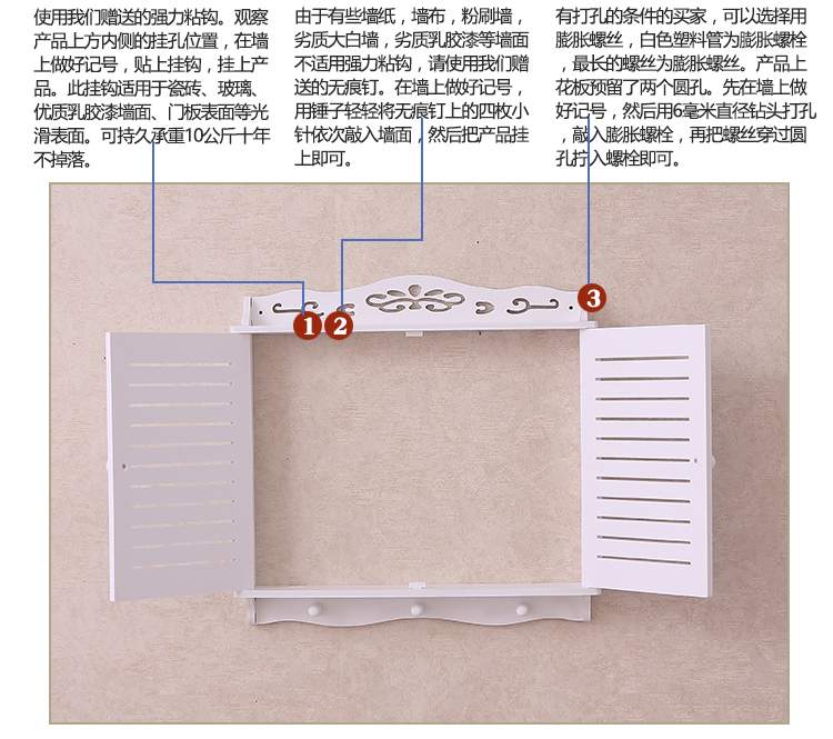 Đồng hồ bấm giờ miễn phí hộp trang trí hình ảnh khung phân phối châu Âu hộp trang trí hộp mét hộp che chắn hộp điện tủ trang trí tủ - Cái hộp thung go