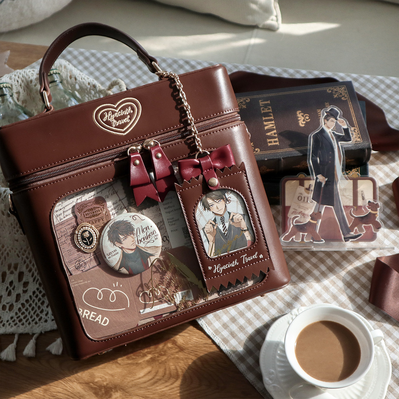 【Fengxin Youyou】Green Mountain Wall Original Pain Bag 6-Inch Bjd Doll Bag Handbag Crossbody Shoulder Commuting Outing Bag