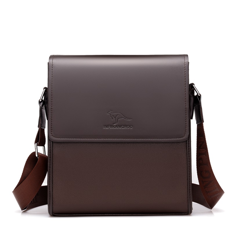 Kangaroo Men's Bags Flip Men's Bags Shoulder Bags Messenger Bags Leather Business Leather Bags Casual Leather Backpacks