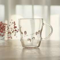 Spot Japan imported handmade heat-resistant glass High temperature heat-resistant mug Milk juice water cup