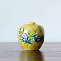 Spot Japan imported Jiu Gu Jiu Gujiu flower bird pattern small vase ceramic flower table ornaments warm room gift