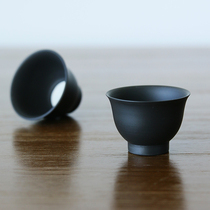 Spot Japanese imported often smooth burning Zhaoyao kiln hand made black mud small tea cup Master Cup Japanese tea set pottery cup