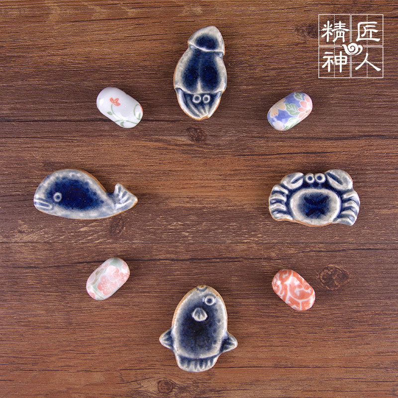 Japan imports handmade ceramic chopsticks rack Chopstick Pens pens Chopsticks Zakka Japanese Nice Little Things