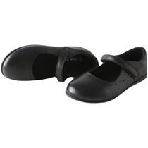 Male And Female Black Leather Shoes Genuine Leather Spring Autumn New Students Princess Casual Shoes Performance Shoes Etiquette School Leather Shoes