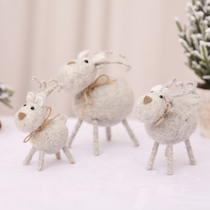 Christmas Decorations Wool Mini Decoration Props Christmas Table Swing Pieces Cute Gift Scene Paparazzi