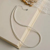 2mm Ultra-Fine Imitation Pearl Necklace for Women 2025 New Thin Clavicle Chain Gift for Girlfriend