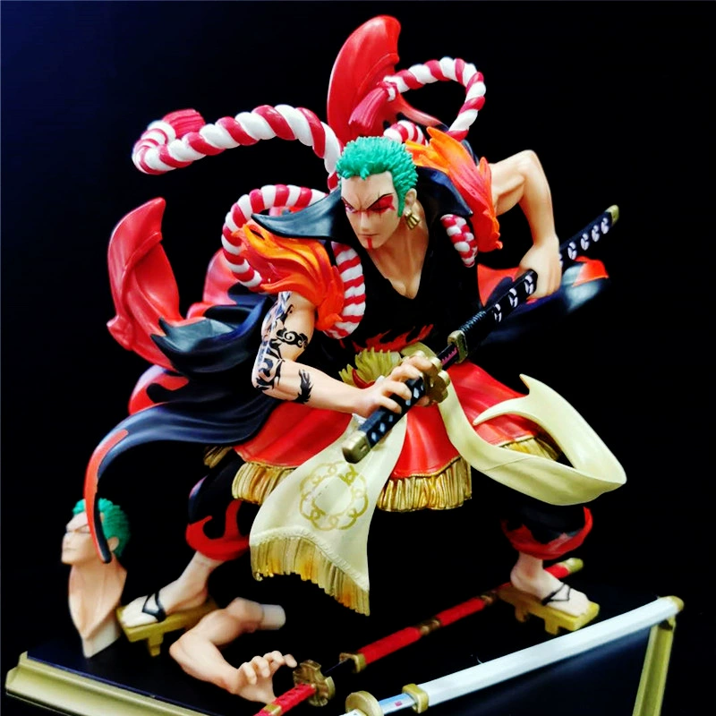 One Piece Figures GK Tiens Zoro Kabuki Resonance Series One-Sword Hình trang trí mô hình - Capsule Đồ chơi / Búp bê / BJD / Đồ chơi binh sĩ