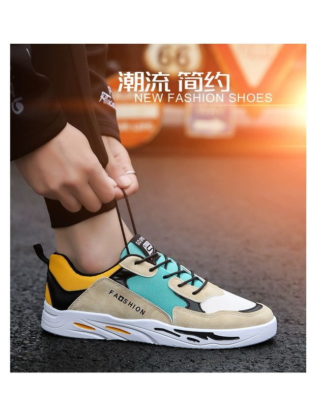 Giày nam 2018 mùa đông giày vải mới thể thao giày thông thường Phiên bản Hàn Quốc của xu hướng giày đế bằng nam sinh viên hoang dã giày sneaker nam