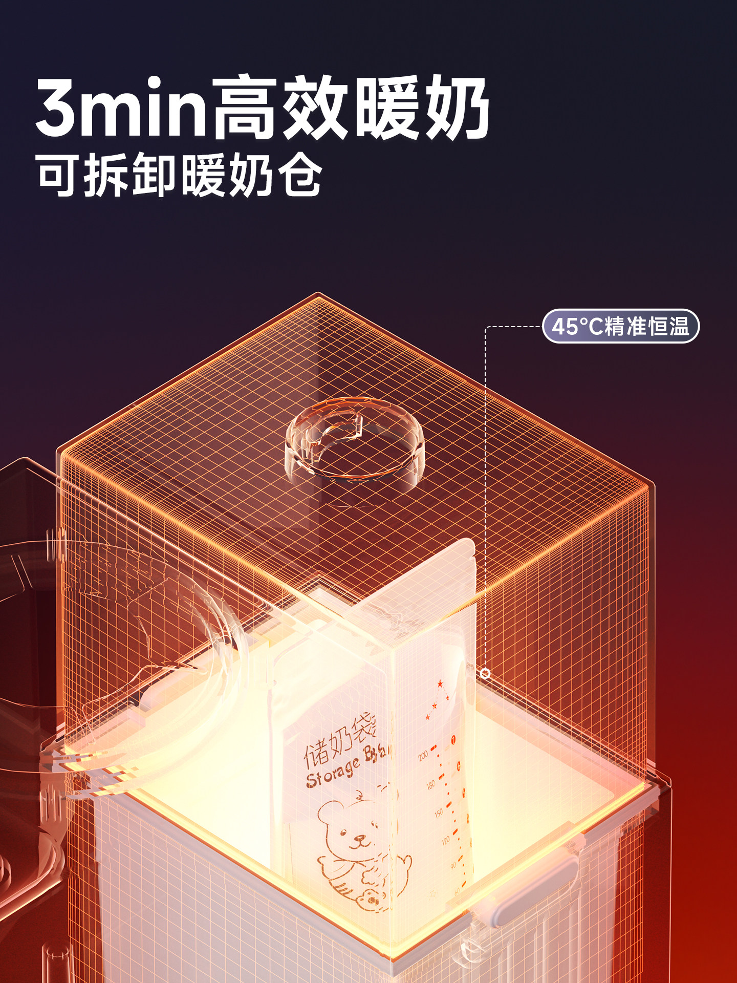 Milk Warmer, Bottle Sterilizer, Constant Temperature Kettle, Two-In-One Machine, Milk Shaker, Three-In-One Breast Milk Heating and Warming Device