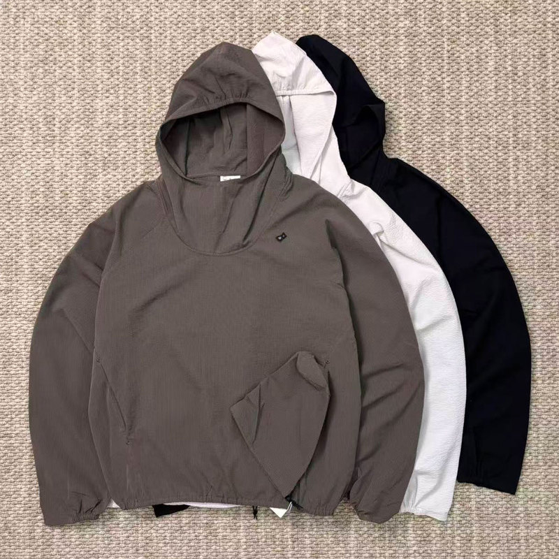 Gdw 0 Series Outdoor Lightweight Suit Anorak Waterproof and Windproof Seersucker Hooded Jacket Portable