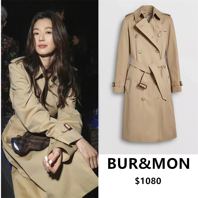 2025 Channel Supply Kensington Mid-Length Double-Breasted Classic Trench Coat for Men and Women, Full-Length British Style Women's Fashion