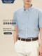2025 spring and summer new pure cotton Oxford short-sleeved shirt men's shirt men's casual business basic youth inch shirt