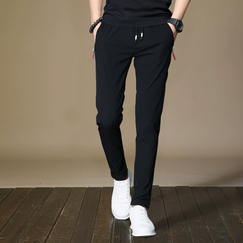 Мужские демисезонные утепленные спортивные трендовые штаны для отдыха, свободный прямой крой, коллекция 2023