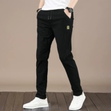 Тонкие шелковые летние трендовые быстросохнущие эластичные штаны, свободный прямой крой