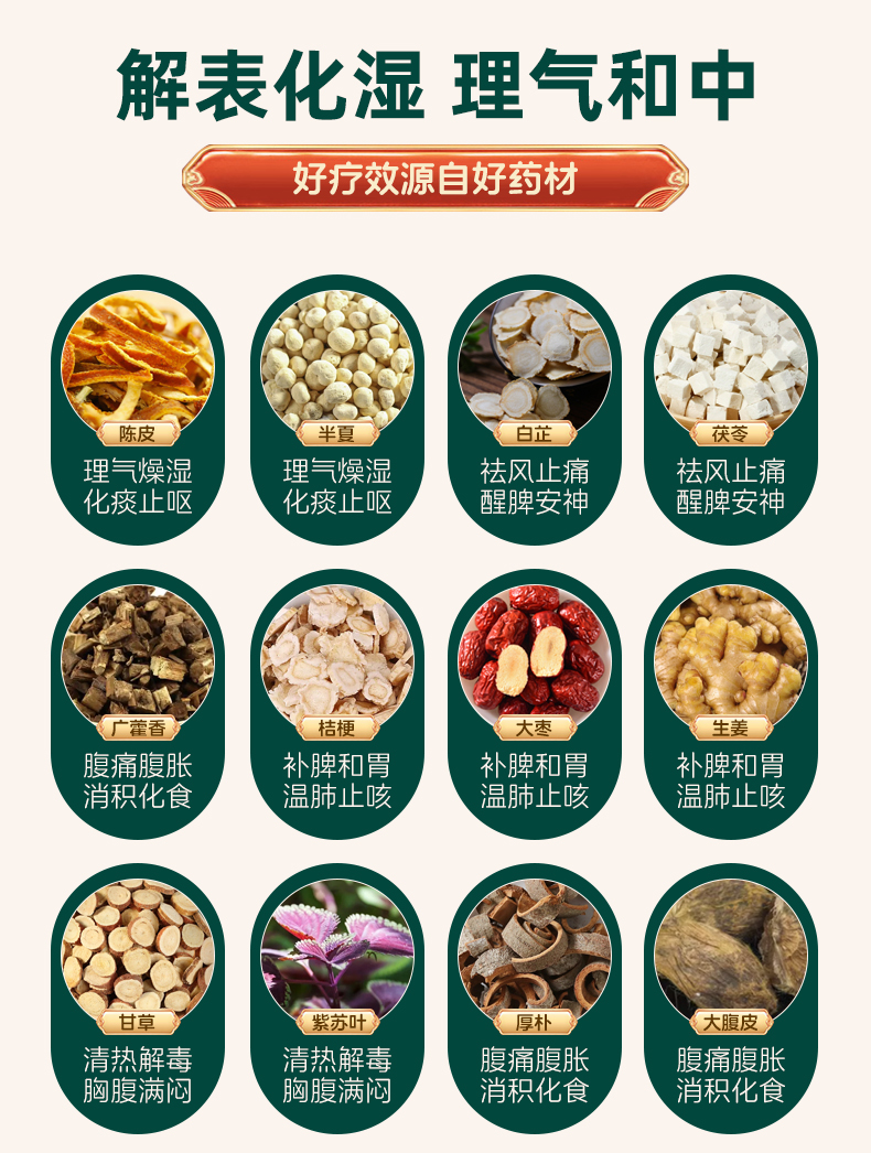 【中国直邮】 佛慈 藿香正气丸 浓缩丸感冒发热头痛身重呕吐泄泻胸闷防暑防中暑药 200丸/盒