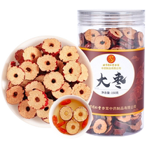 Beijing Tongrentang jujube and red date slices seedless dry goods crispy ring new arrival Xinjiang red dates ready-to-eat tea