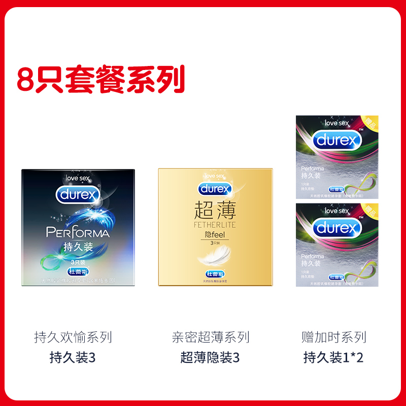 阿里健康大药房 杜蕾斯 持久超薄避孕套 延时更长见效快 5只 图1