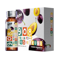 (6 boxes) bioe908 prune enzyme concentrated juice drink with added probiotics and dietary fiber